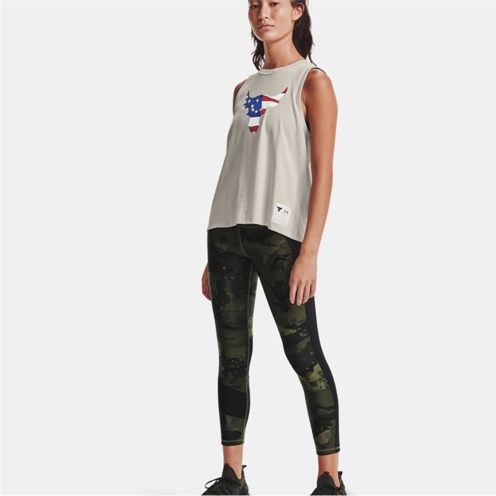 Under Armour Project‎ Rock Veteran’s Day Ankle Crop Leggings Size Medium - Picture 4 of 8